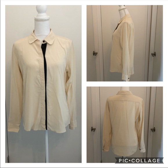 Everlane Silk Contrast Shirt - Picture 3 of 8
